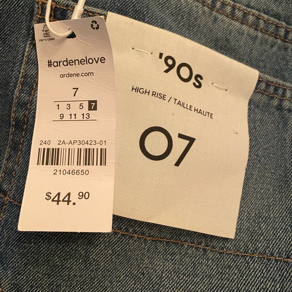 Blue High Rise Cargo Jeans - Picture 3 of 5